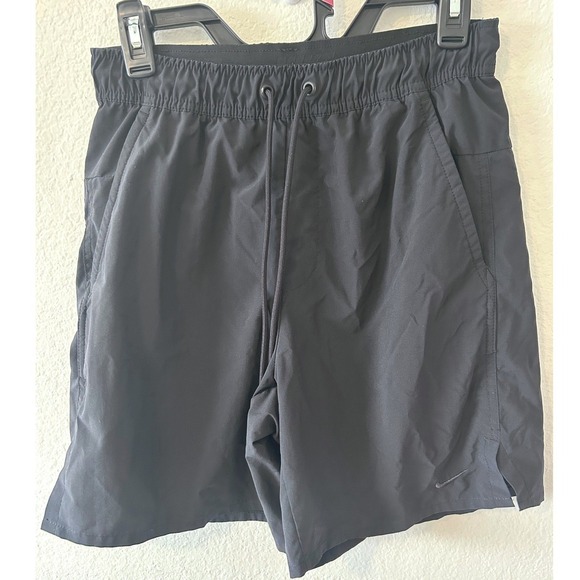 Nike Other - Nike Mens Black Athletic Training Shorts Elastic Waist Drawstring 7" Inseam SZ S